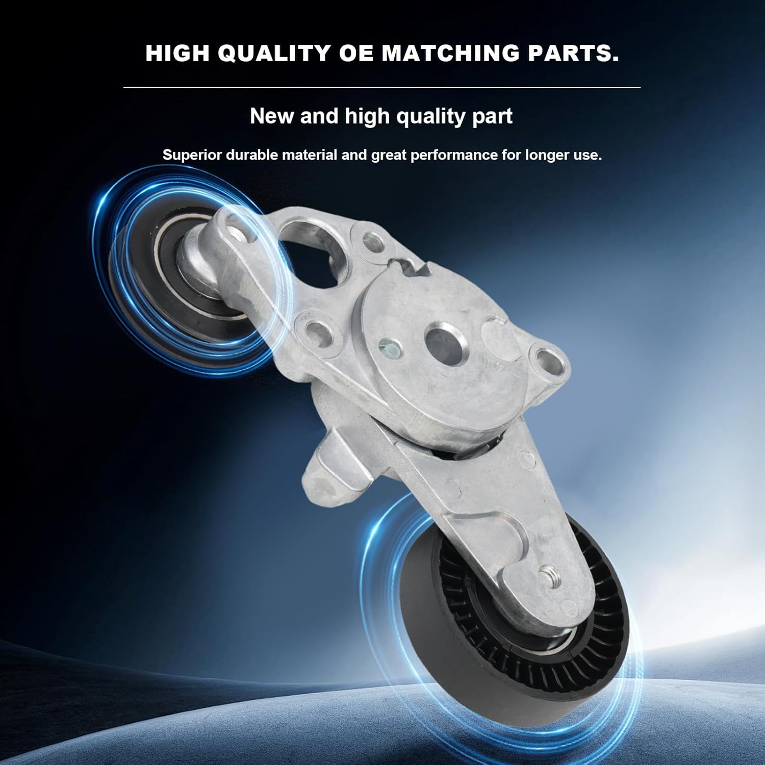 Belt Tensioner Pulley Assembly for 2010-2011 Camry 16620-36030 16620-0V010, Tensioner of Water Pump, Alternator, Air condition, Power Steering