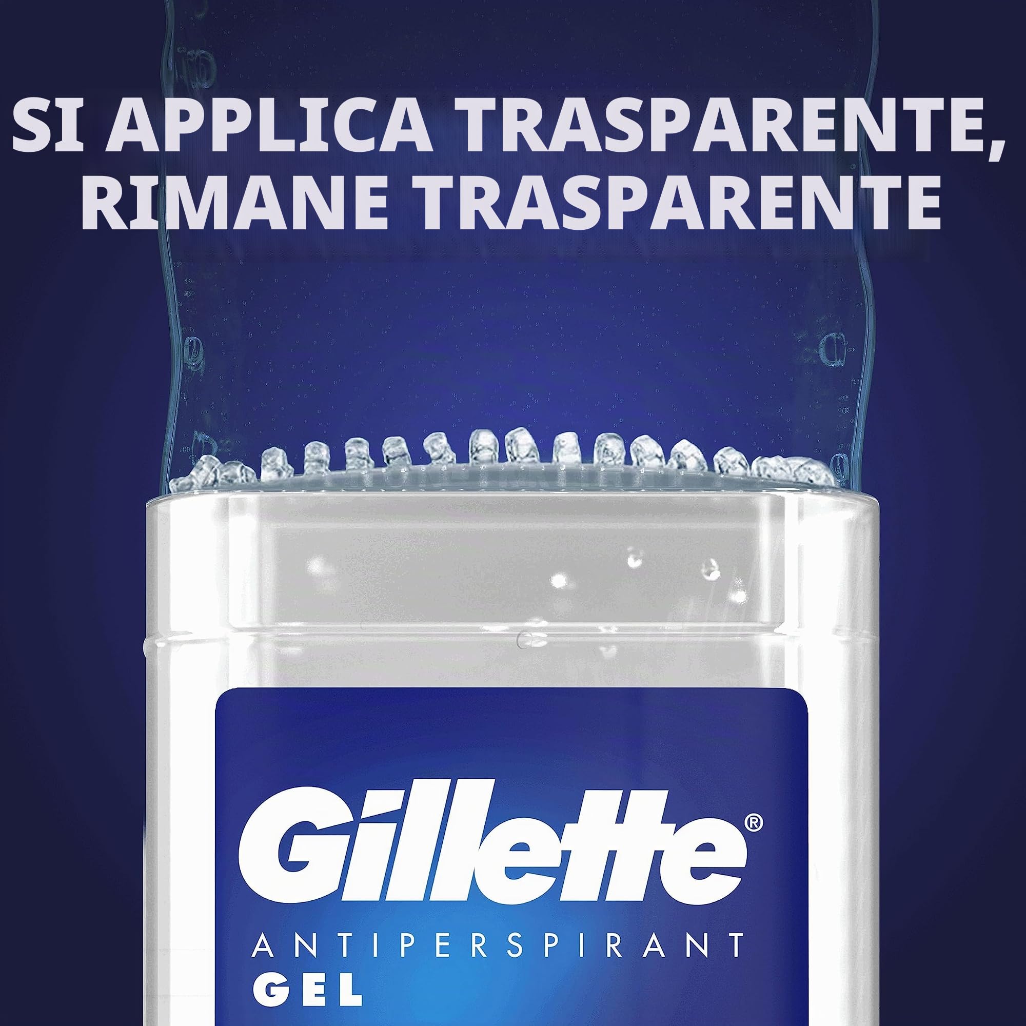Gillette Arctic Ice APD - Bastoncini in gel trasparente, 70 ml, confezione da 6