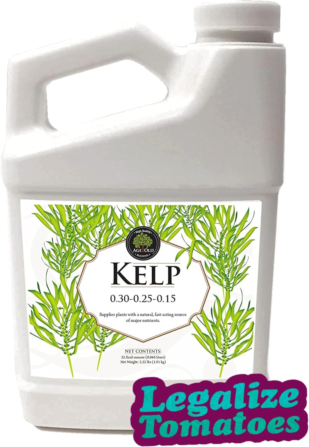 Kelp Liquid Fertilizer, 32-Ounce Bottle, (1K32C)
