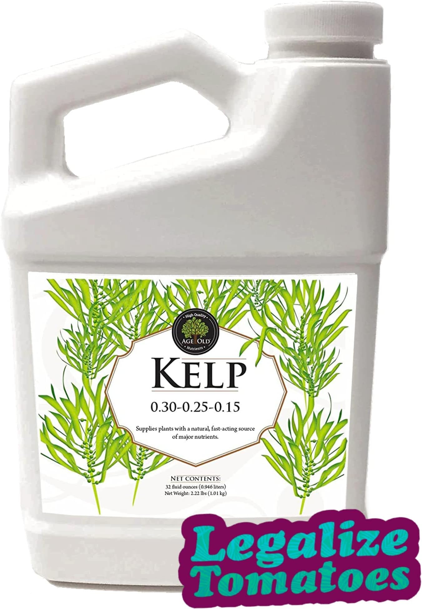 Kelp Liquid Fertilizer, 32-Ounce Bottle, (1K32C)