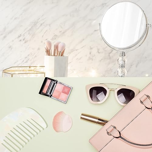 Miniatura 6 de VOCOSTE Peine para el cabello de dientes anchos, peine antiestático de tamaño de bolsillo para cabello grueso, rizado, cuidado del cabello, peine