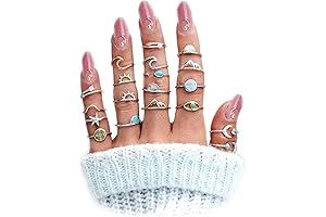 Boho Retro Stackable Rings Sets for 10 Year Old Girls: Express Your Unique Style
