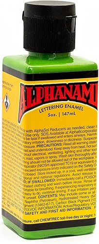 Miniatura 93 de Alphanamel Imitation Gold - Pintura esmaltada para rayas, pintura de letreros, letras, bellas artes, 36 colores, varios tamaños, 2.5 onzas azul