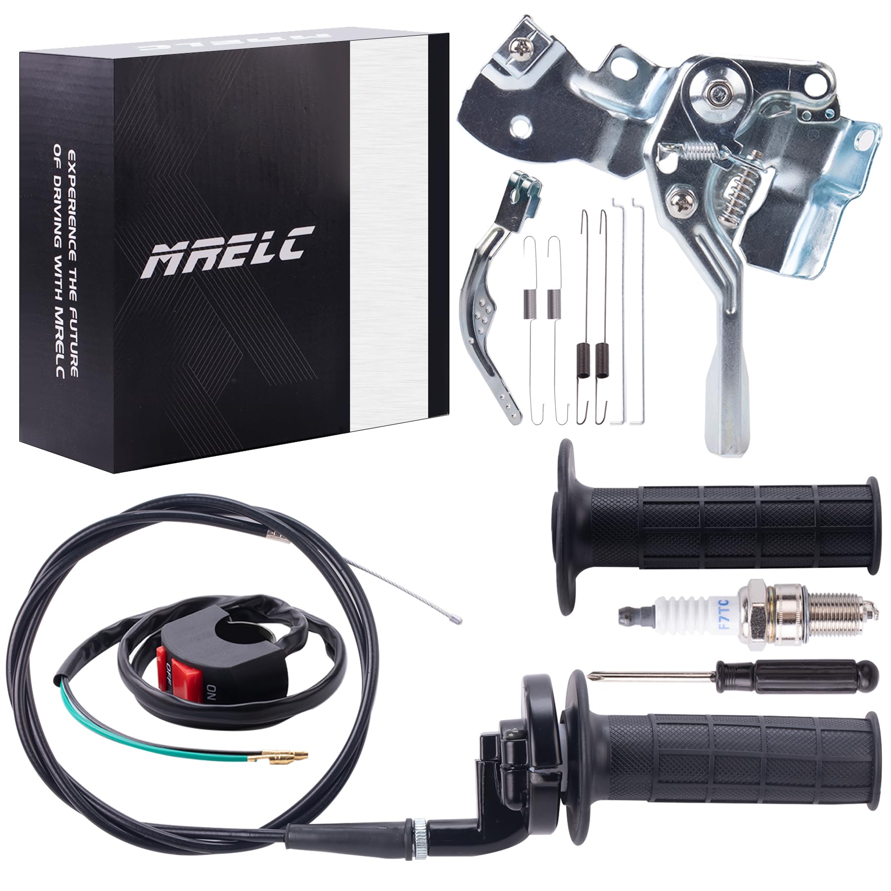 MRELC Universal 7/8" Mini Bike Throttle Control Assembly kit fit for Predator 212 196cc Coleman CT200U BT200X CT200U-EX Massimo MB200 Axis M200 GX160