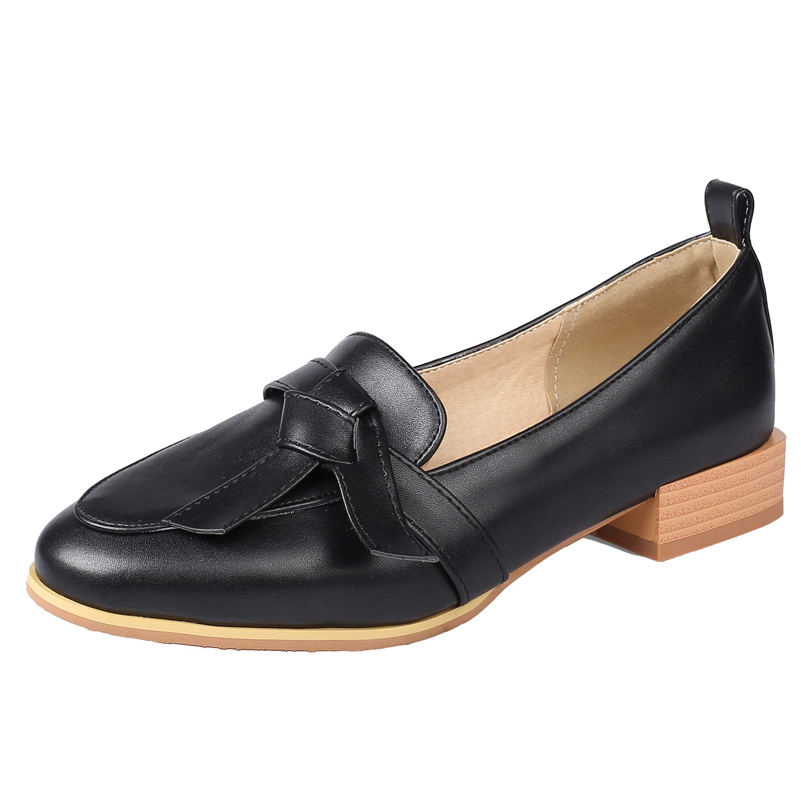 CHICMARK Women Casual Slip-on Loafers with Low Heel