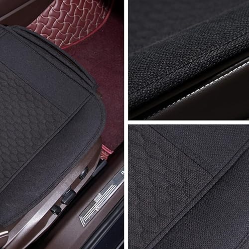 Miniatura 5 de Fundas de asiento de automóvil de lino, fundas de asiento inferior de enfriamiento para automóviles, cojín universal para asiento de automóvil