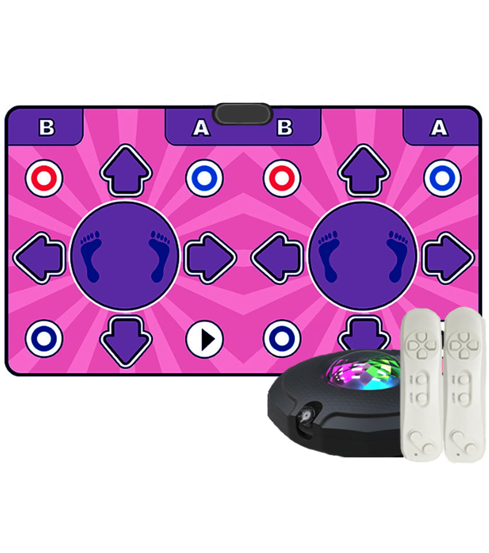 Tappetino da ballo interattivo per bambini, tappetino da ballo elettronico con telecamera AR, HDMI per TV, 100+ giochi, antiscivolo, tappetino sportivo fitness per bambini, ragazzi e famiglie