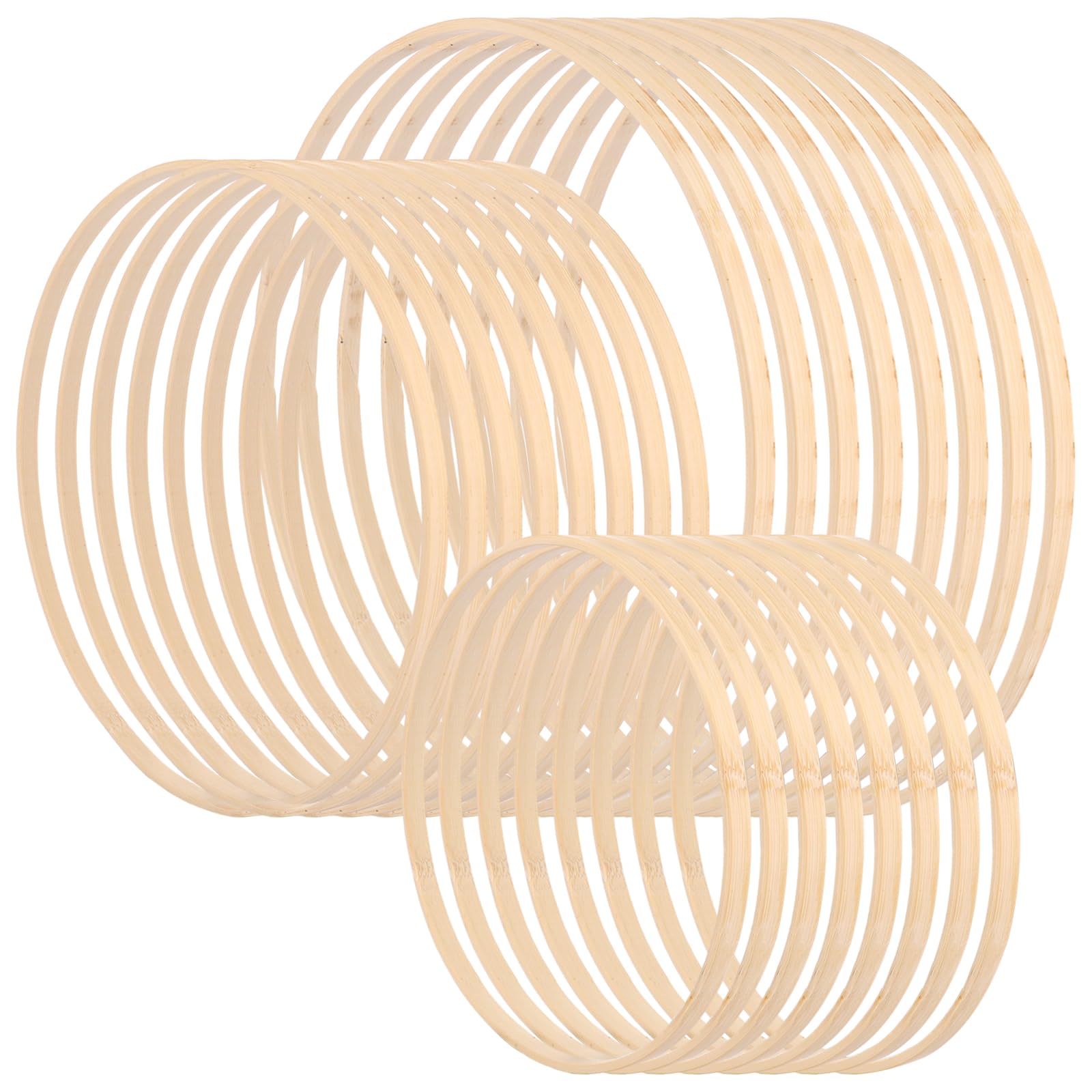 Natuurlijke Houten Ringen Doe-het-zelf CYEER 15 Stuks Houten Ringen 30 Cm Voor Knutselen - Macramé, Dromenvangers, Kransen, DIY Decoratie 30 Cm Houten Ringen Dromenvanger Macramé Ring Decoratie