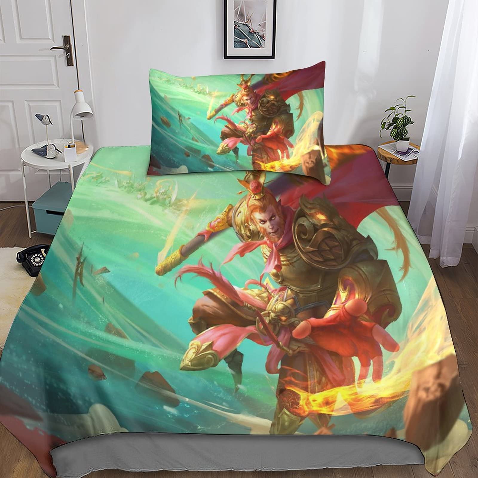 Parure de lit jeu imprimé 3D de qualité supérieure pour lit simple enfant