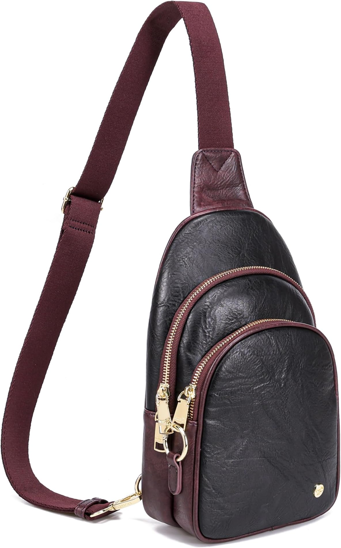 INICATCrossbody Sling Bags Fanny Packs Leather Purses Chest Bag for Women