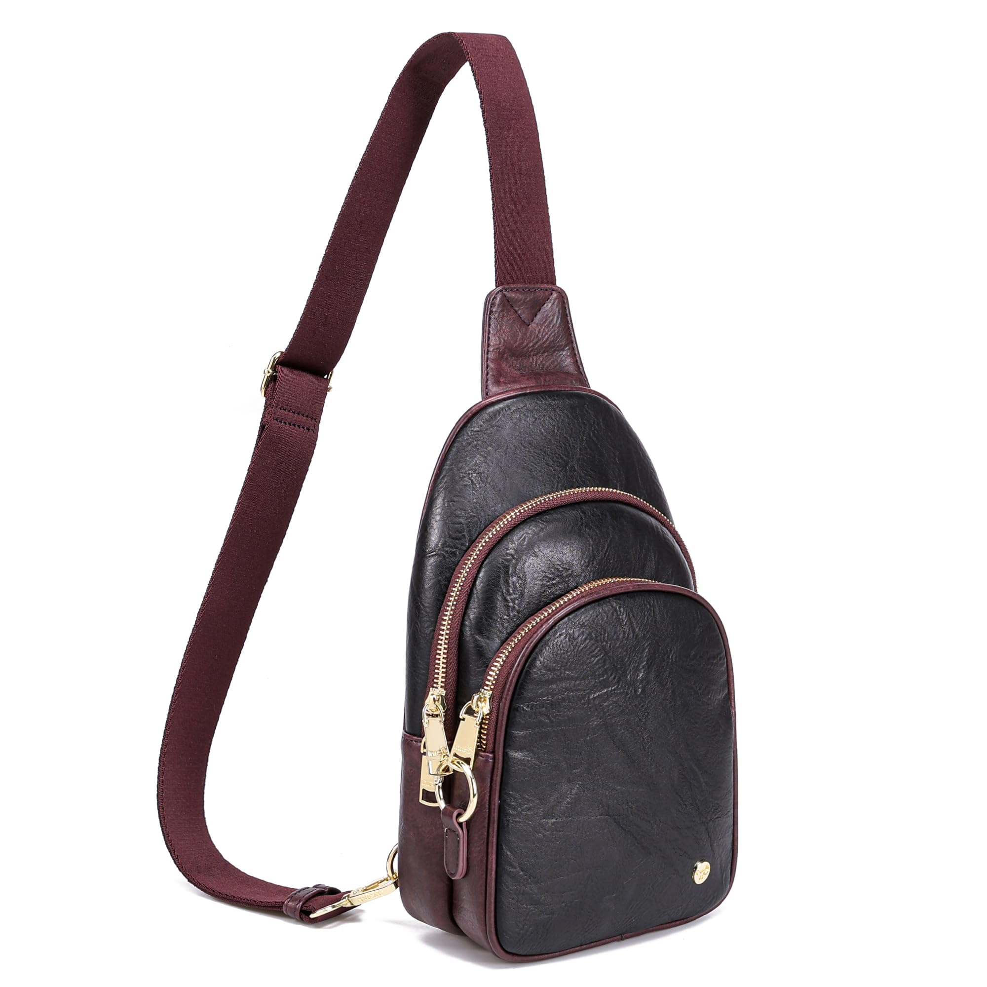 INICATCrossbody Sling Bags Fanny Packs Leather Purses Chest Bag for Women