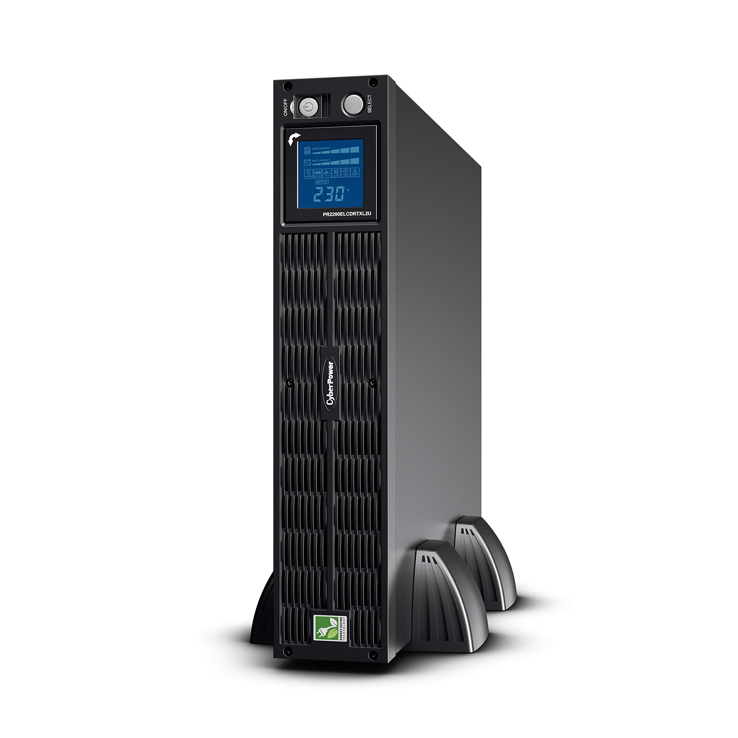 PR2200ELCDRTXL2U Aplicación inteligente de alto voltaje de onda sinusoidal UPS de respaldo de batería y protector de sobretensiones, 2200VA/1650W, 10 tomas, AVR, 2U Rack/Tower 6