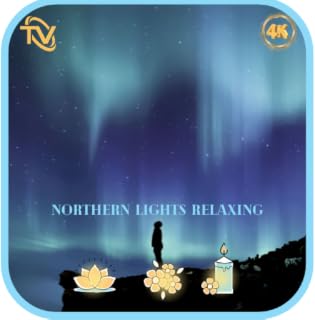 Instrumental Relaxing Music Northern Lights Footage : Ambient, Peaceful, Soothing, Study Music –For Tablets & Fire TV - NO ADS