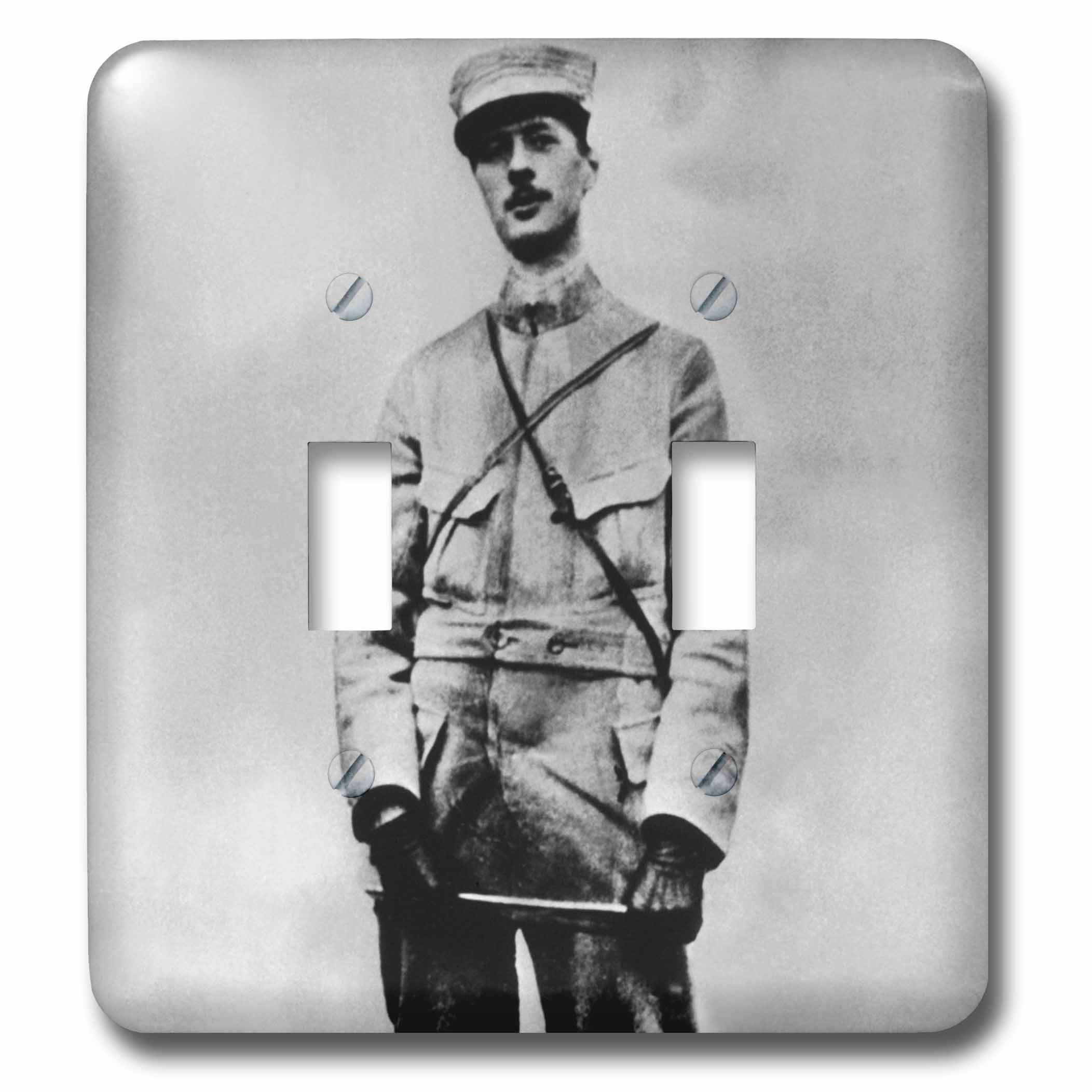 Interrupteur double Charles de Gaulle Prisma Hi12 finition art historique premium