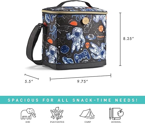Miniatura 3 de Fit + Fresh Bolsa de almuerzo aislada ecológica reutilizable para niños, bolsa de almuerzo suave, perfecta para la escuela, campamento, pícnics y