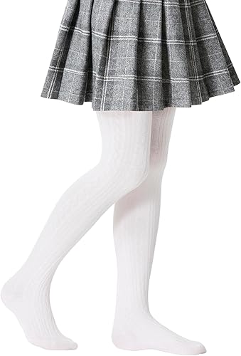 Miniatura 6 de Zando Medias de bebé acogedoras de algodón cálido de punto trenzado para invierno mallas suaves para bebés leggings para recién nacidos medias