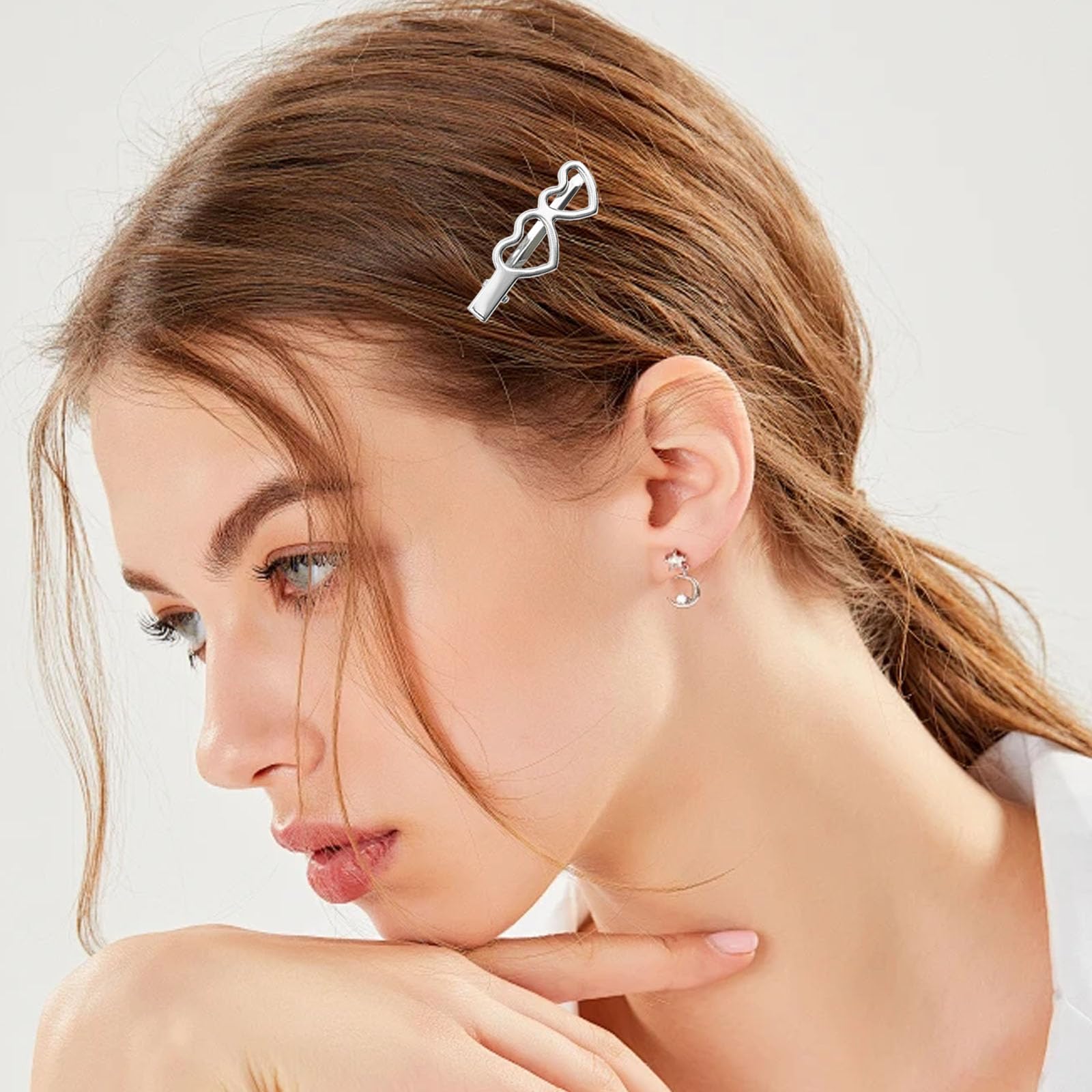 28PCS Silver Hair Clips - Image 3