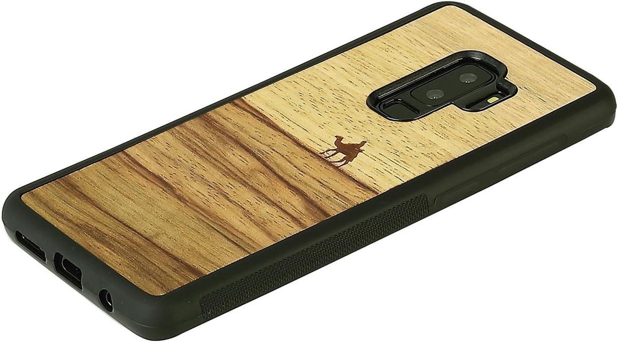 Man&Wood Galaxy S9+ Case, Natural Wood Case, Terra Galaxy Ethnine Plus Cover, SC-03K SCV39 [Japanese Authorized Dealer] I12505S9P