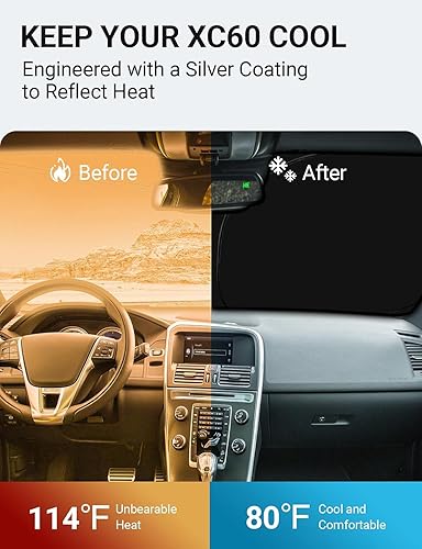 Vista 813 de Proadsy Parasol para parabrisas para BMW X1 F48 2016-2022 de 4 capas plegable, protector de parasol frontal que bloquea los rayos UV y mantiene