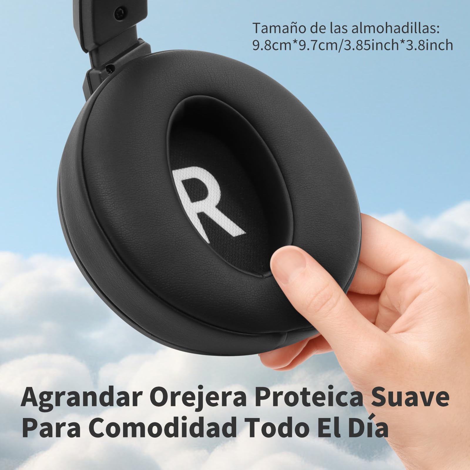 Srhythm HD75 Auriculares con Cable para Colocar sobre la Oreja para DJ para Estudio/Fiesta/Guitarra