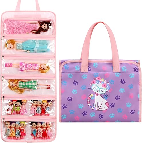 Bolsa de almacenamiento para muñecas de juguete, bolsa de transporte compatible con LOL Surprise Toys Dolls Omg, organizador colgante bolsa de