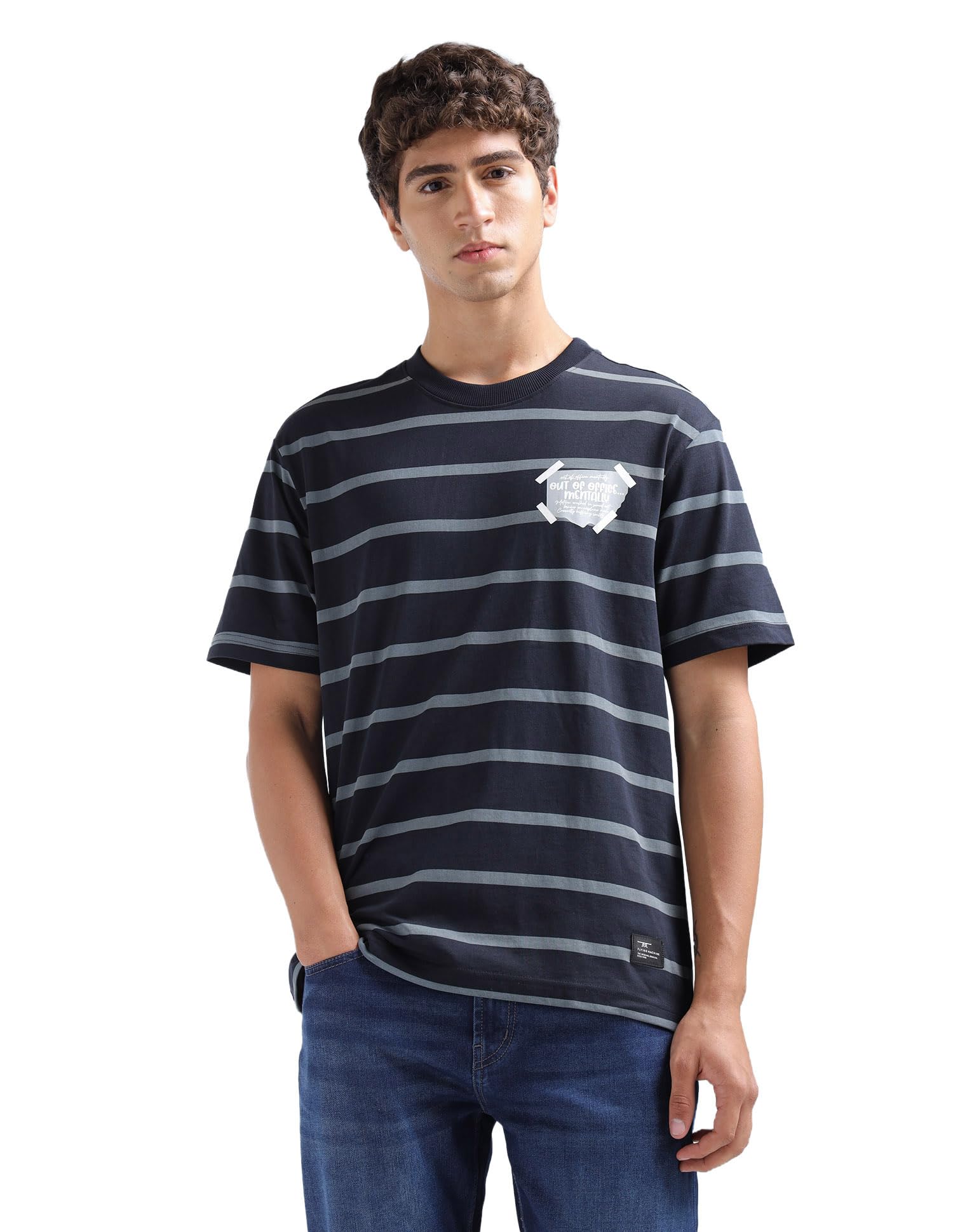 Men's Relaxed Fit T-Shirt | Striped | Tshirt for Man-image-21