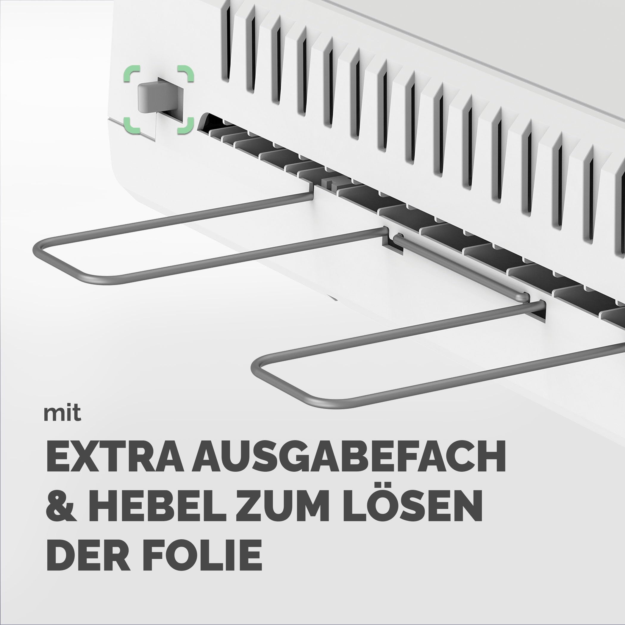 Fellowes Saturn A4 Laminiergerät fürs Büro – InstaHeat, 60 Sek. Aufwärmzeit, Staufreigabe, Auto-Abschaltung – für 80/100/125 Mikron – inkl. 10 Folien – für Zuhause & Büro