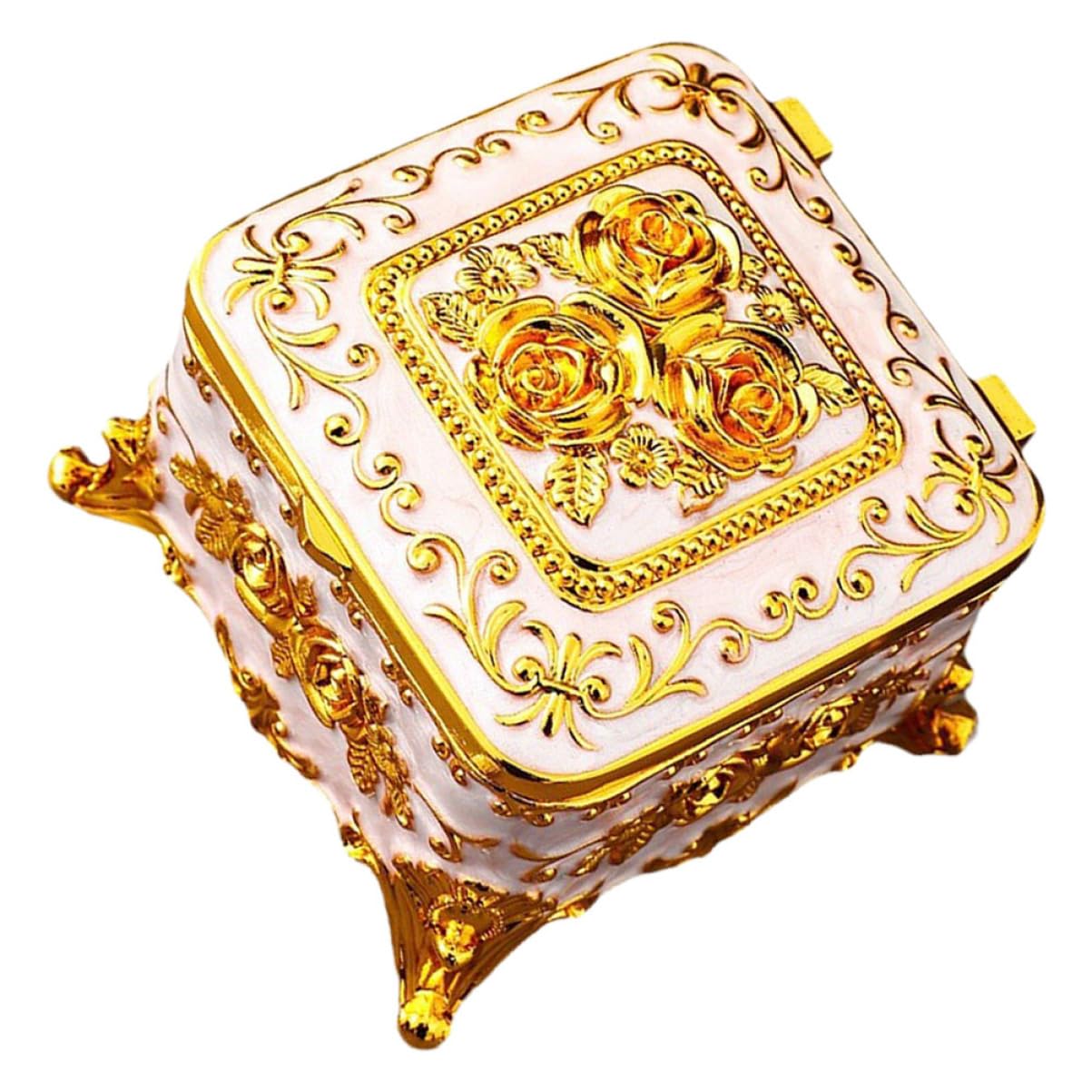 Ciieeo 5Pcs Boîte Boîte À Bijoux Organisateur De Trousse De Maquillage Décorer Des Écrins Organisateur De Bijoux Pour Les Filles Boîtes À Bibelots Étui À Bijoux Organisateur De Bijoux
