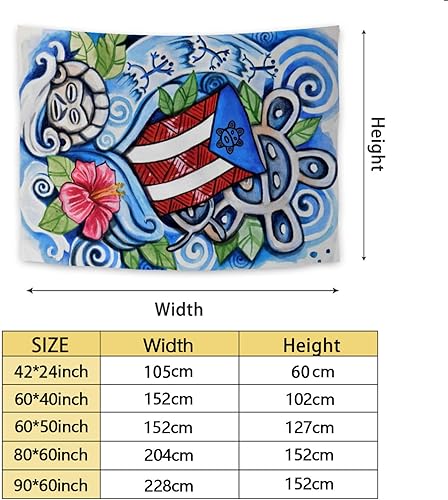 Miniatura 5 de Kizon Arte para colgar en la pared de la bandera de Puerto Rico, tapiz boricua puertorriqueño para sala de estar, dormitorio, 60 x 40 pulgadas