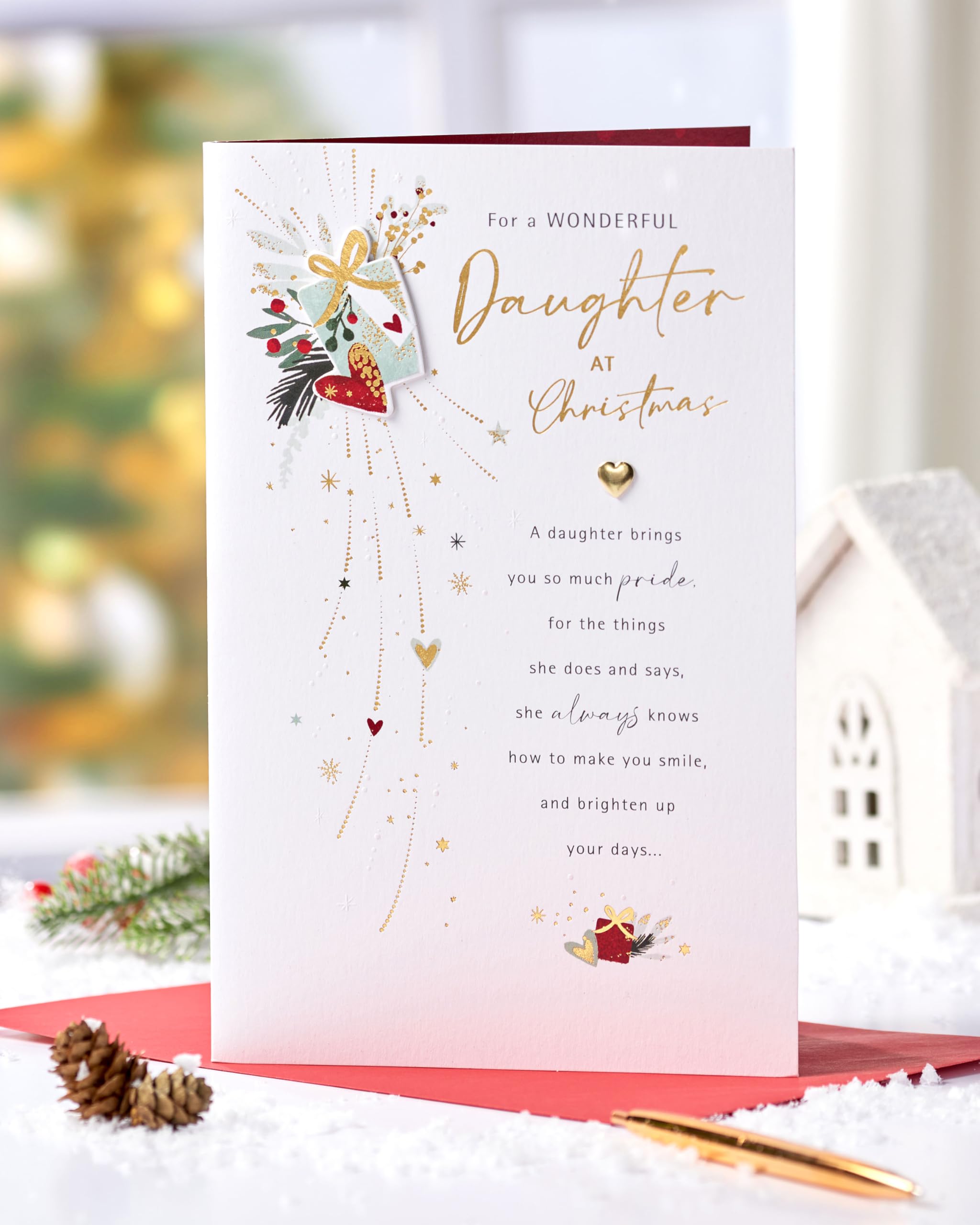 UK Greetings, Daughter Sentiment, 16.5cm x 25.4cm - Image 3