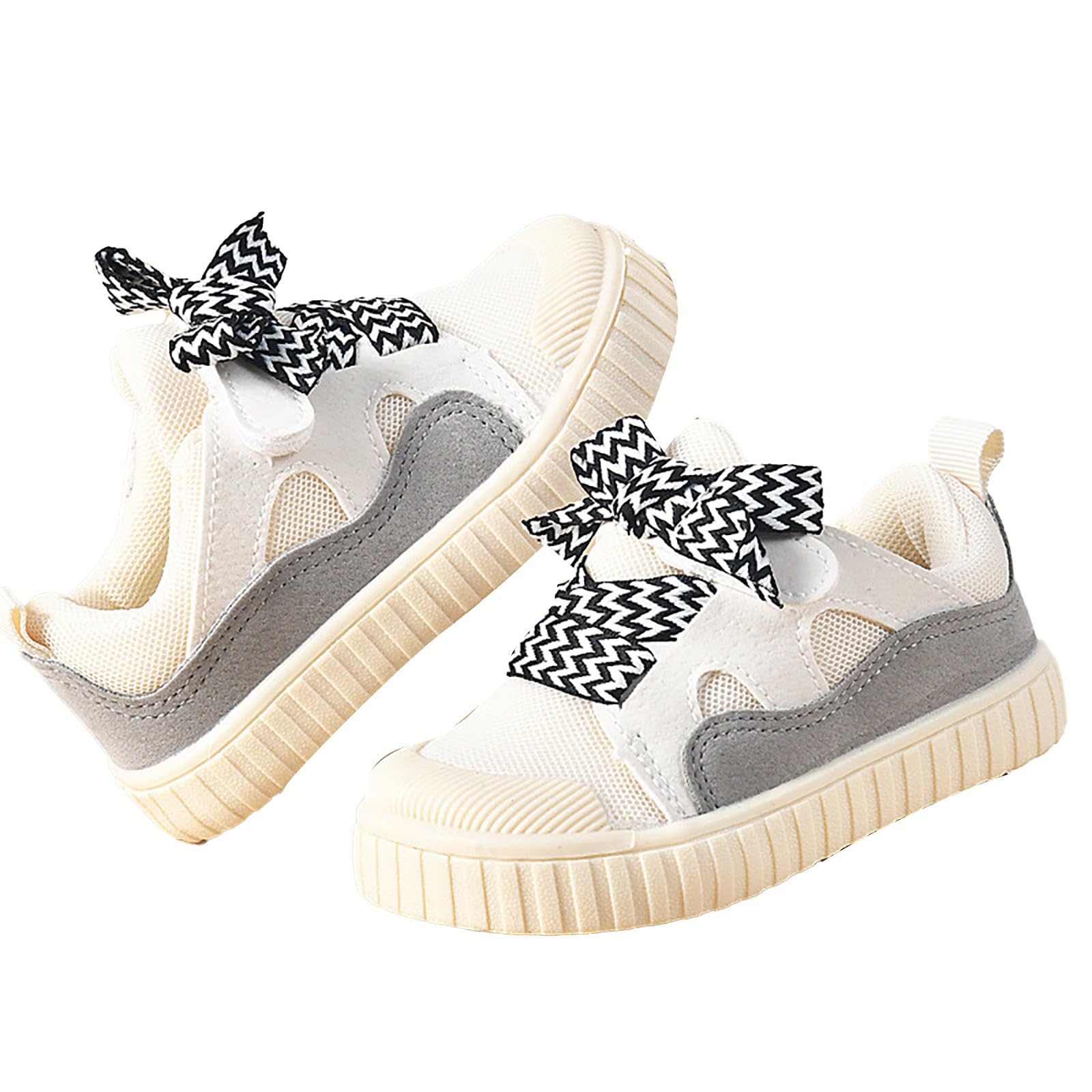 Baby Sneakers Boys and Girls Spring and Autumn Colorful Design Soft Bottom Toddler Shoes Non Slip Soft Bottom Cloth Shoes Shoes for Kids (A, 7.5 Toddler)