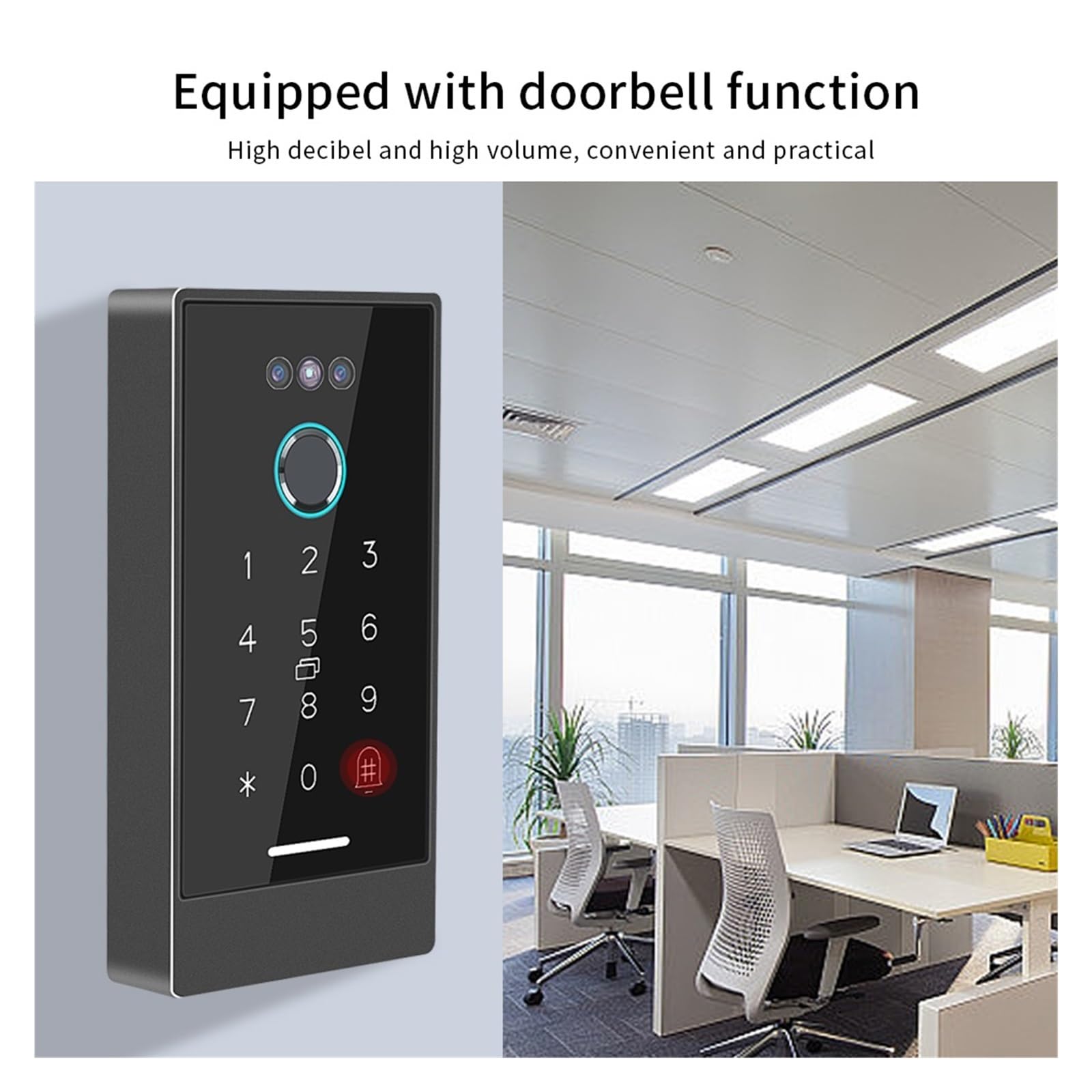 Kontroler inteligentnego zamka z rozpoznawaniem twarzy, klawiatura kontroli dostępu, biometryczny czytnik linii papilarnych, koncentrator Wi-Fi, Europejski standard dopasowania(H3D Bluetooth)