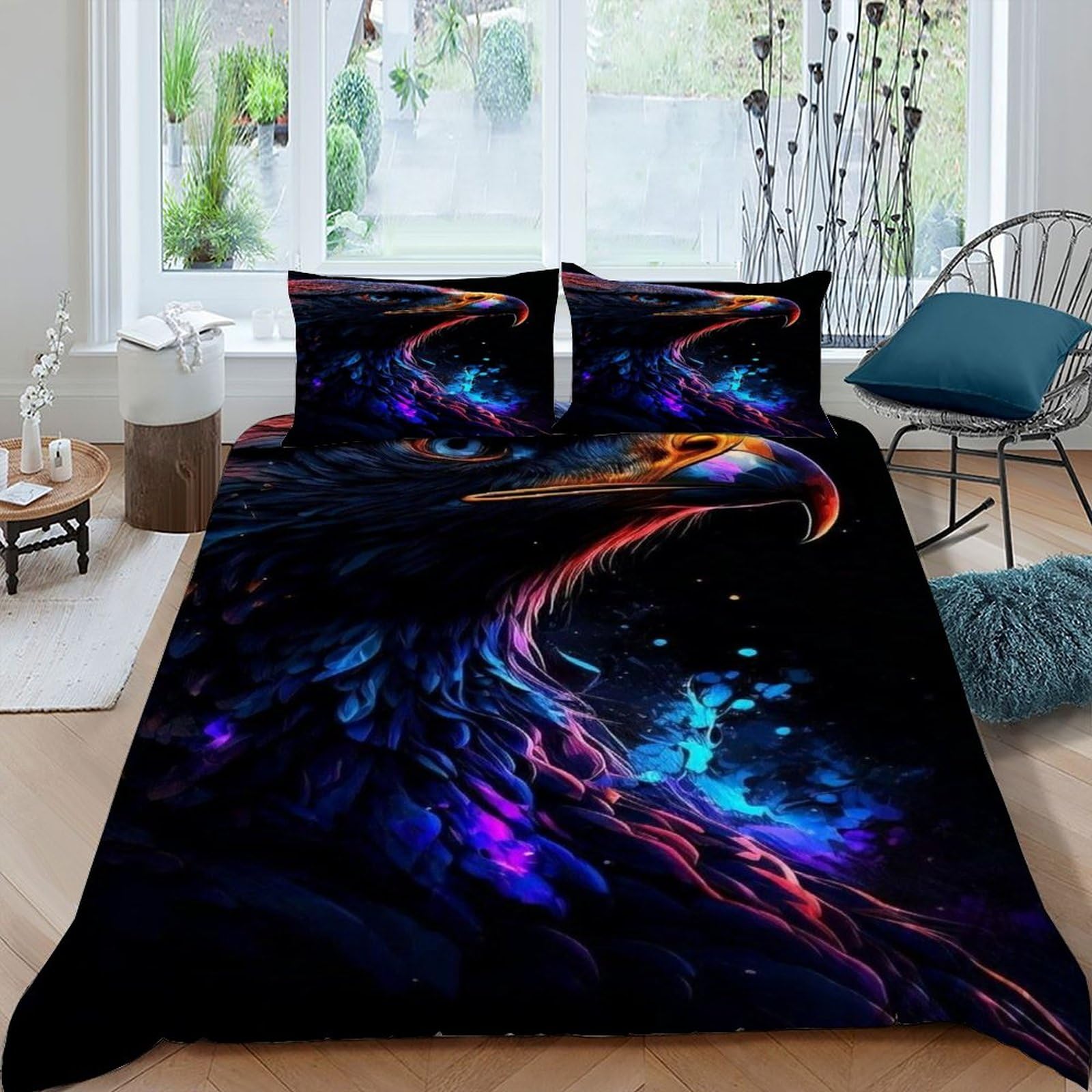 Linge de lit loup totem 2 pièces pour créer une chambre nature et sauvage