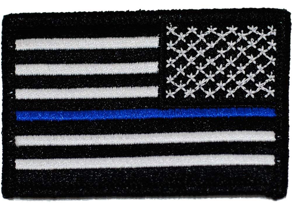 Tactical USA Thin Blue Line Flag - Reverse