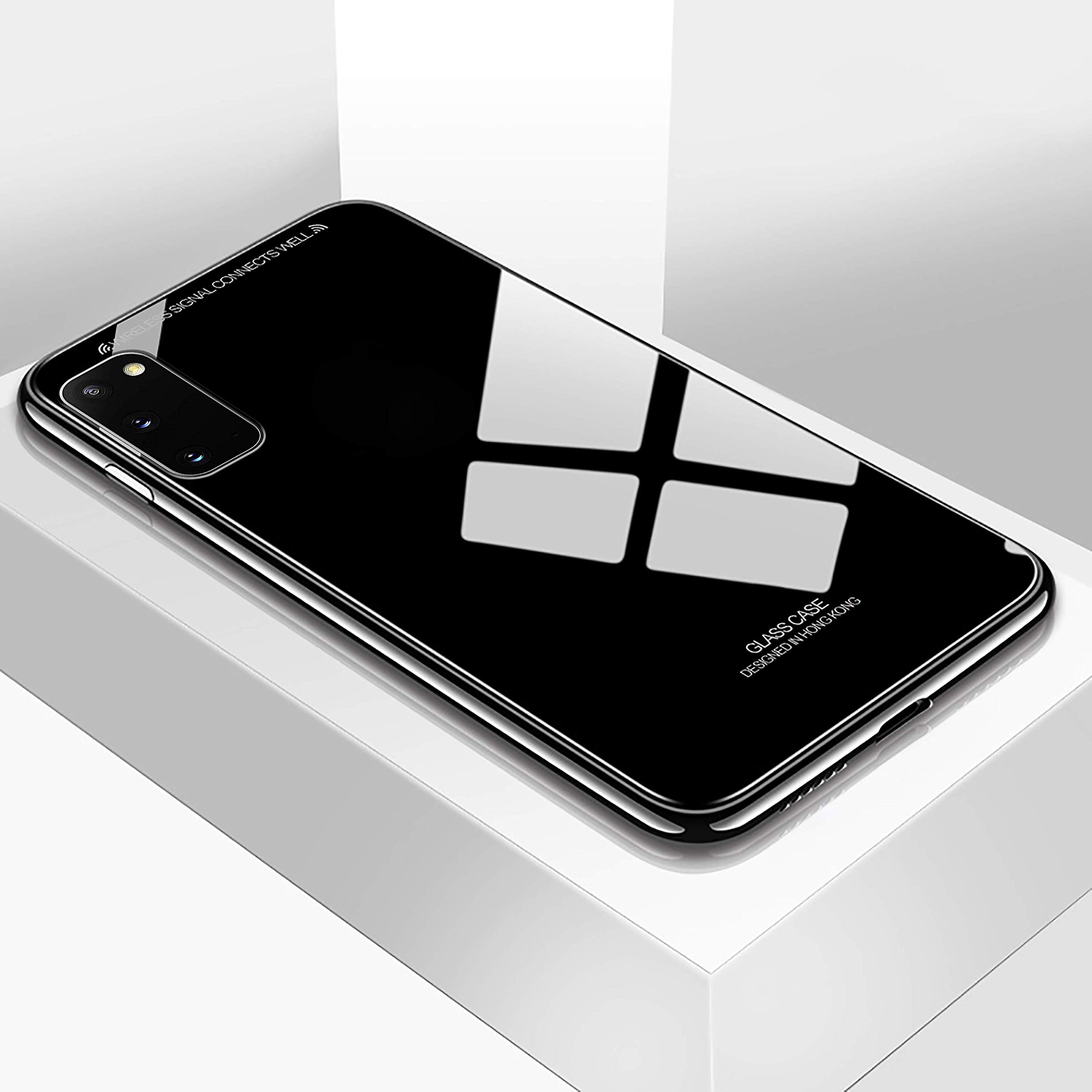 ERIT Glass Back Cover for Reno 6 5G (Black/Glass)