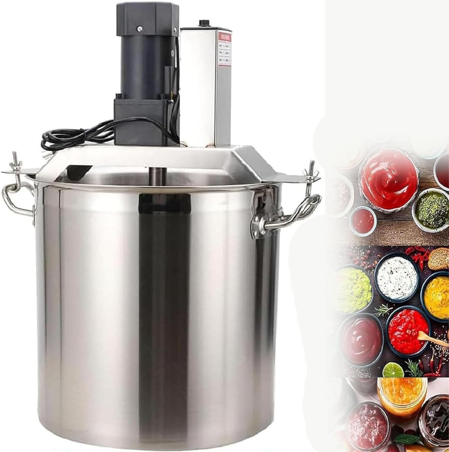Commercial Electric Sauce Stirrer Mixer Machine - Automatic Stirring for Jam, Soup, and Seasoning - Perfect Consistency Mixer for Effortless Cooking and Food Preparation