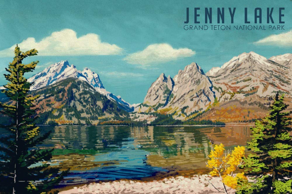 Amazon.com: Lantern Press Grand Teton Jenny Lake Puzzle, 1000