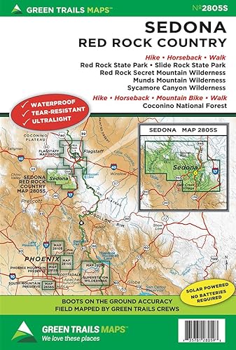 Sedona * Red Rock Country, AZ No. 2805S (Green Trails Maps)