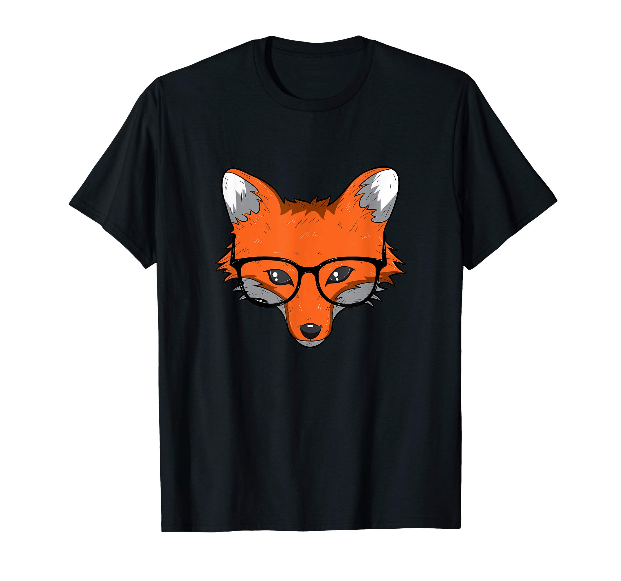 Smart Fox Clever Foxes Wearing Glasses Vixen T-Shirt