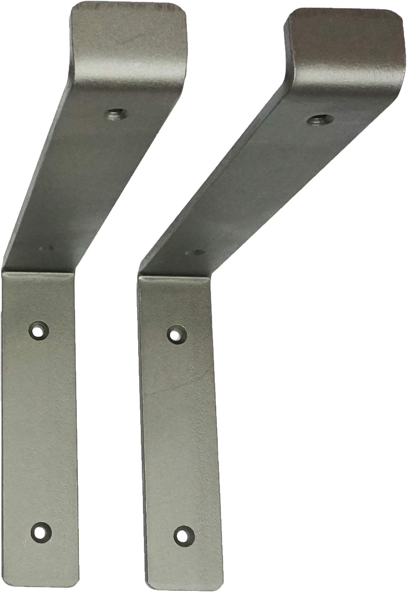 PLANK Lipped Industrial Metal Scaffolding Board Shelf Brackets - Pair - 225mm