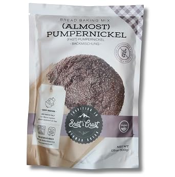 Brot & Crust Gluten Free Pumpernickel Style Bread Mix | Vegan & Gluten Free Flour Mix | Made in Germany