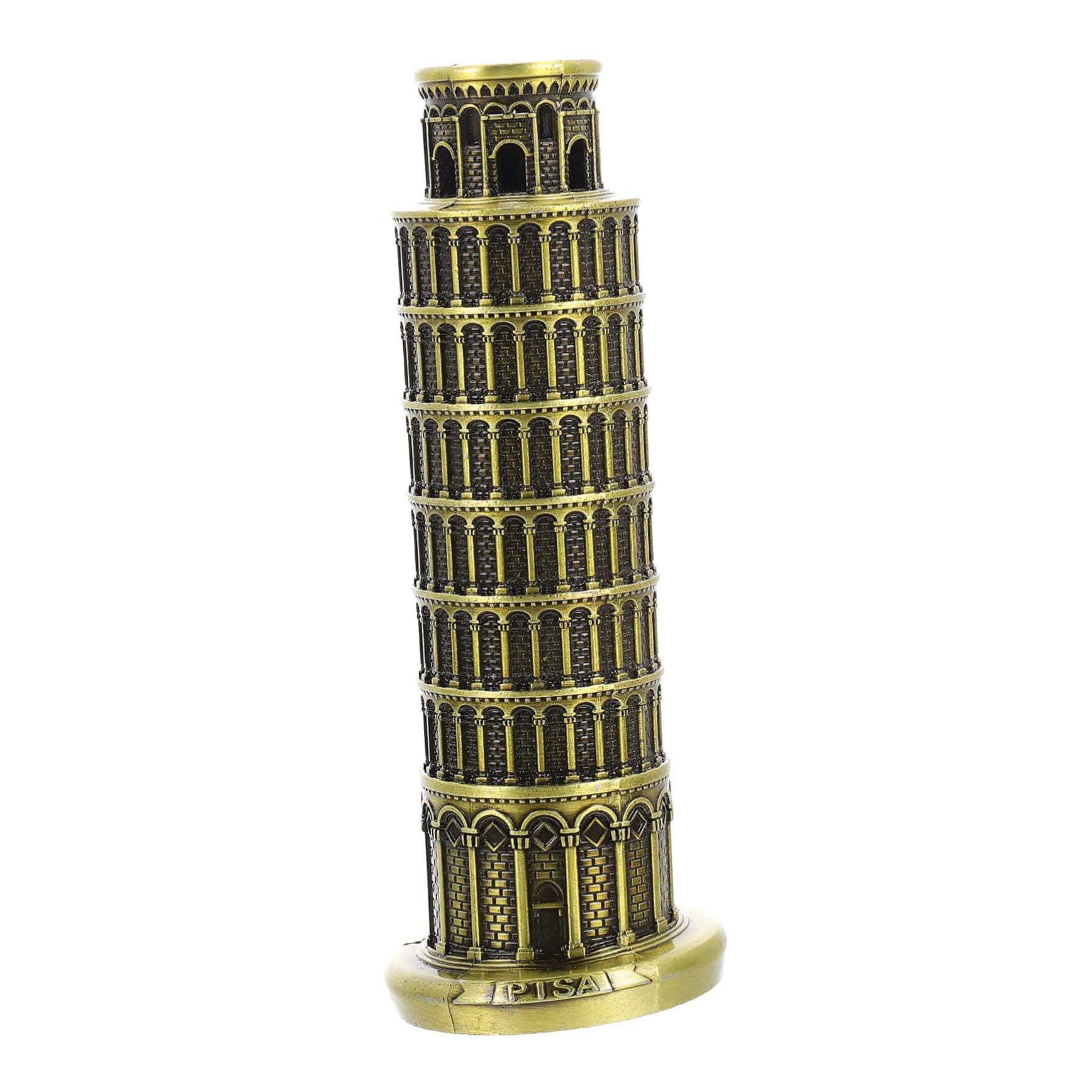 Torre de Pisa maqueta de aleación miniatura italiana Pretyzoom adorno de mesa