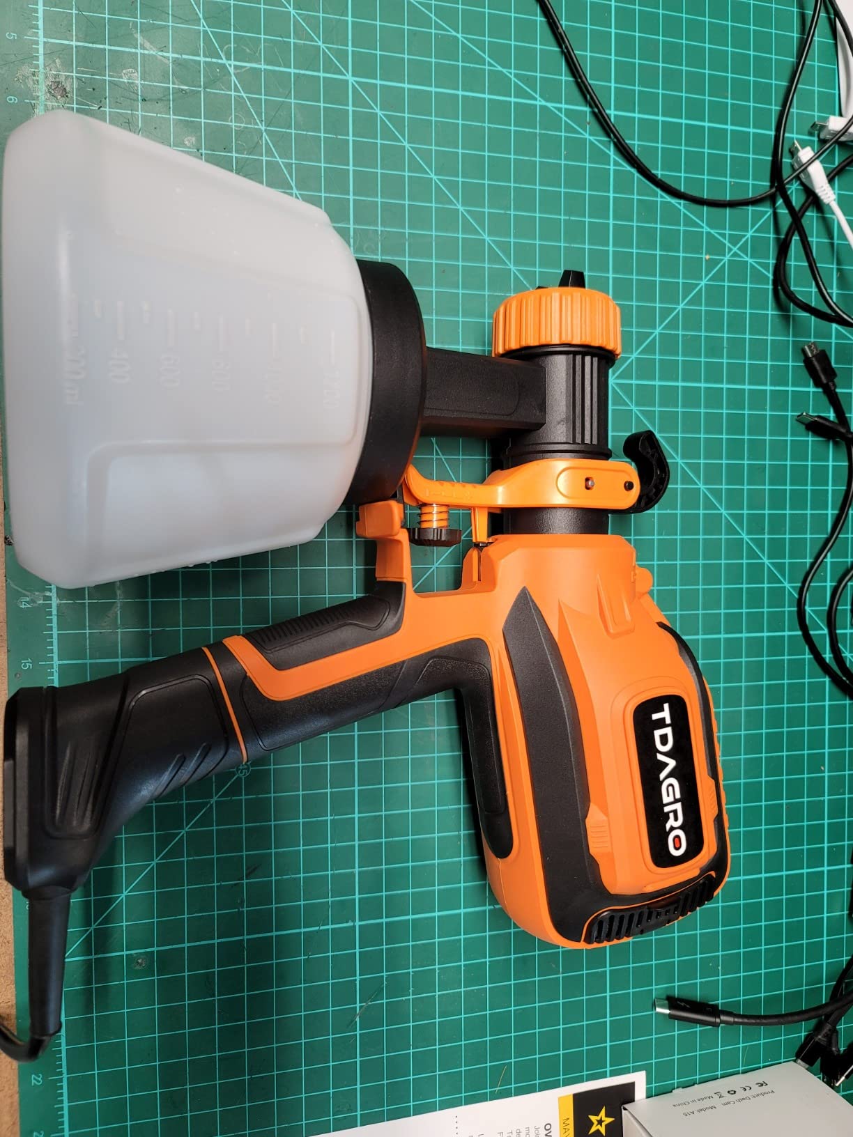 10/mo Finance TDAGRO Electric Paint Sprayer 1200ML /4 Nozzles/3