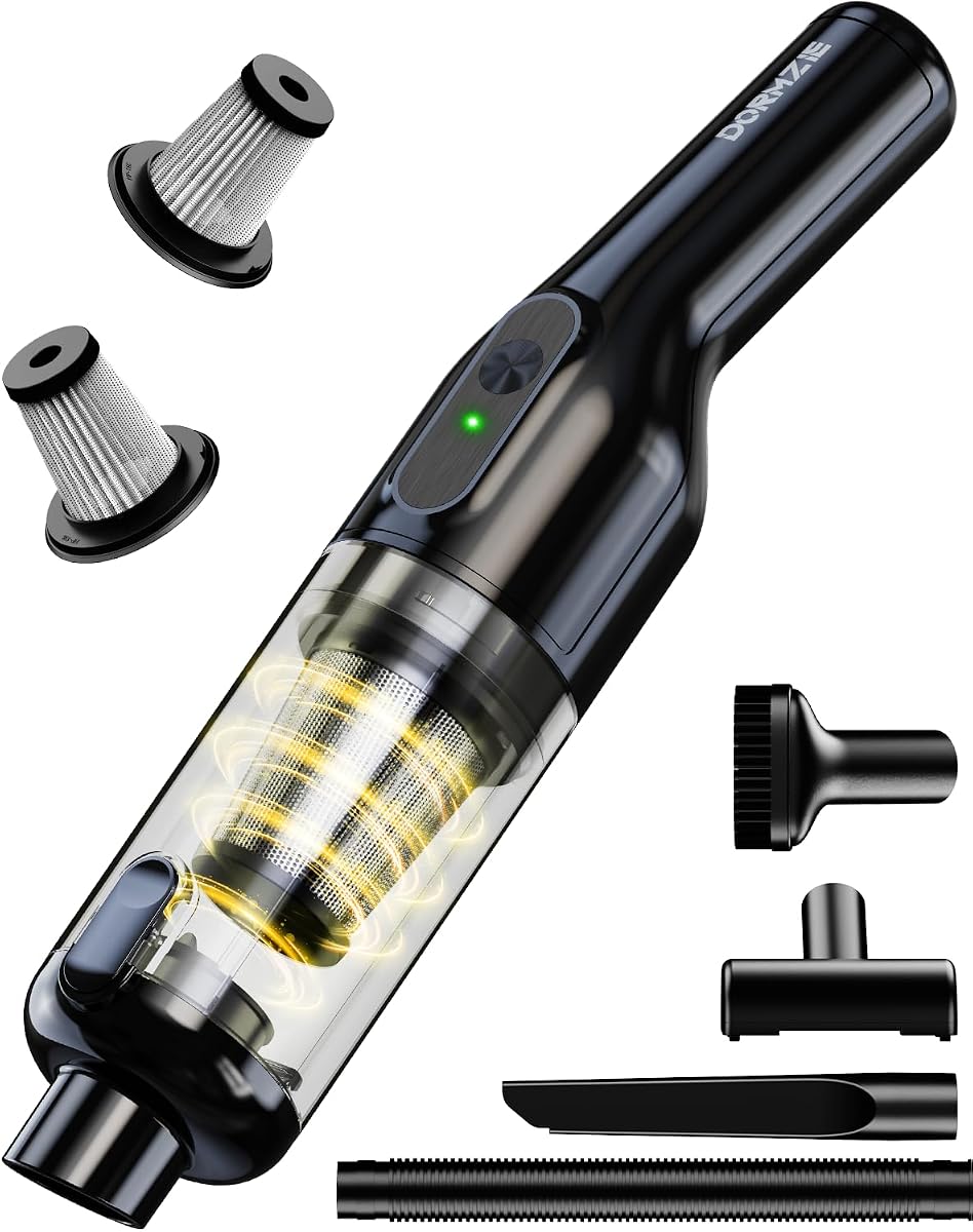 dormzie Car Vacuum Cleaner for Car Home Pet, Handheld Vacuum Cordless