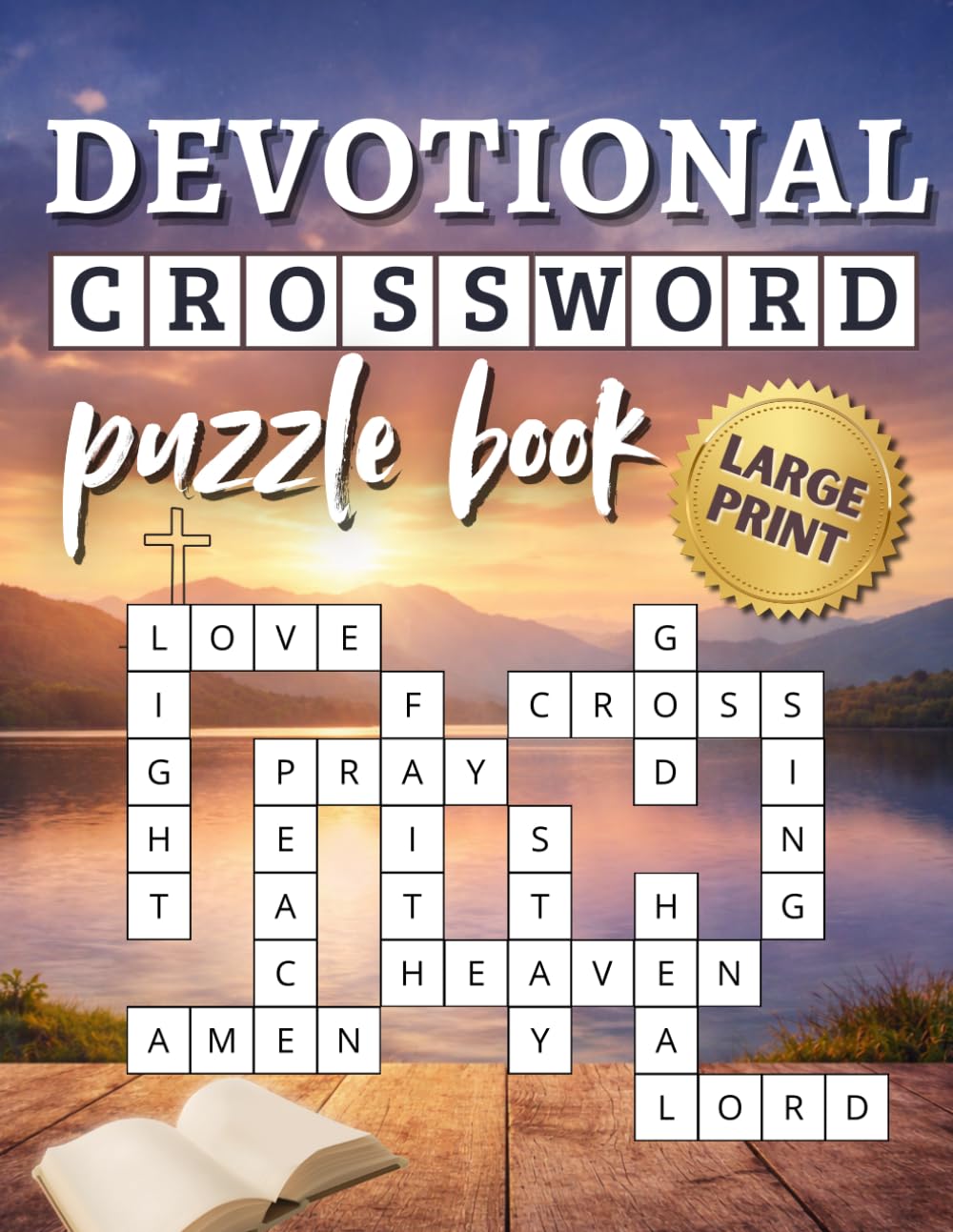Devotional Crossword Puzzle Book: Christian Large Print Bible Activity Book for Adults - Biblical and Religious Activities