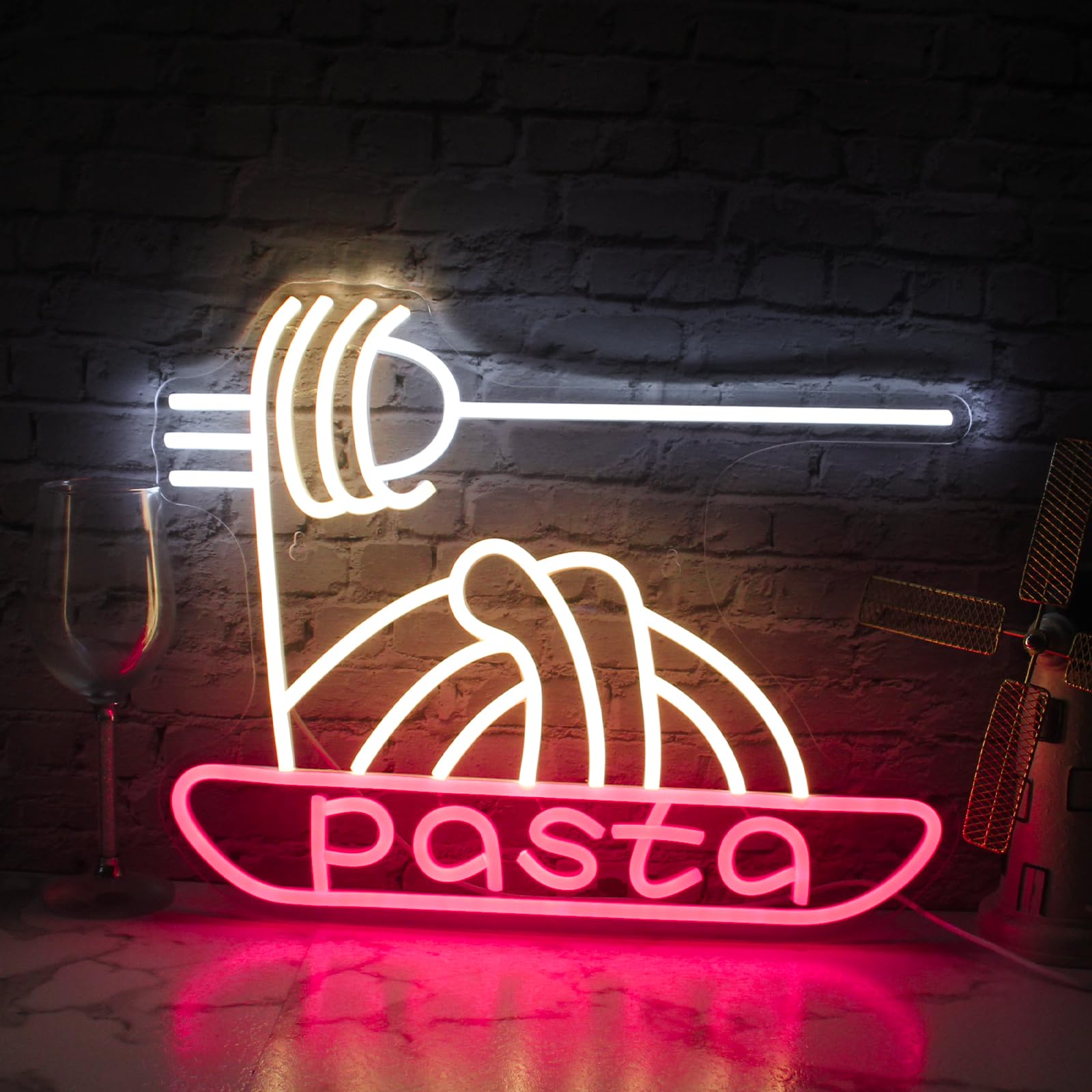 Amazon.com: Pasta Neon Signs Food Led Neon Restaurant Light Signs