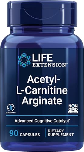Life Extension Acetyl-L-Carnitine Arginate – Suplemento avanzado de aminoácidos carnitina para memoria, cognición, energía celular y apoyo a la