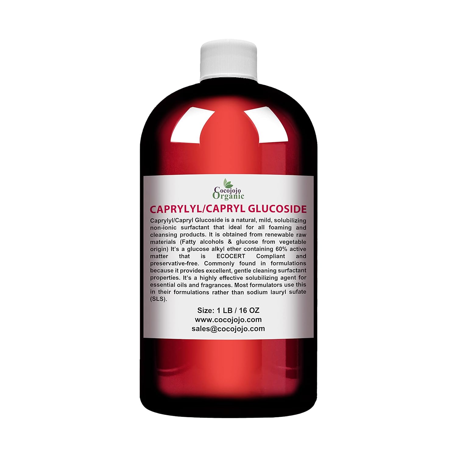 Capryl Glucoside Liquid Surfactant Caprylyl Natural, Plant Derived