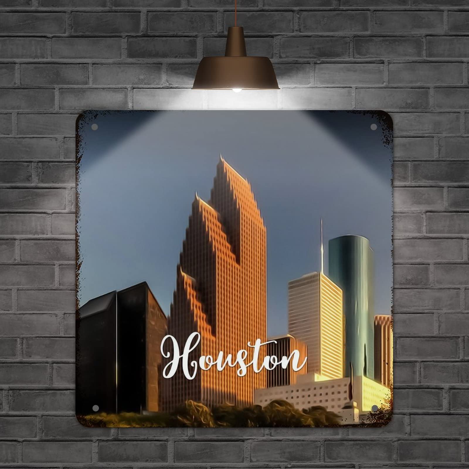 Panneau souvenir de campagne Texas USA, l'idée cadeau idéale pour décoration murale