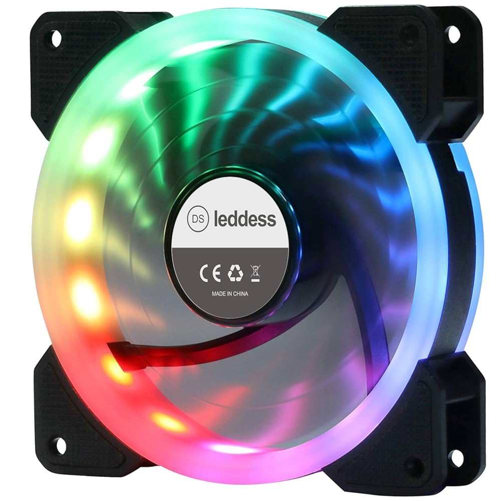 Amazon.co.jp: DS leddess Rainbow RGB LED 120mm コンピュータ